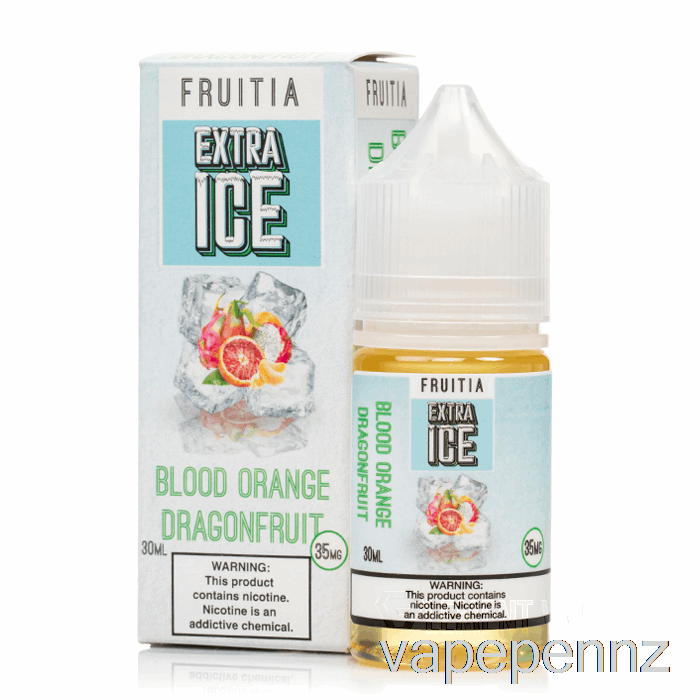 Blood Orange Dragonfruit - Extra Ice - Fruitia Salts - 30mL 35mg VAPE NZ